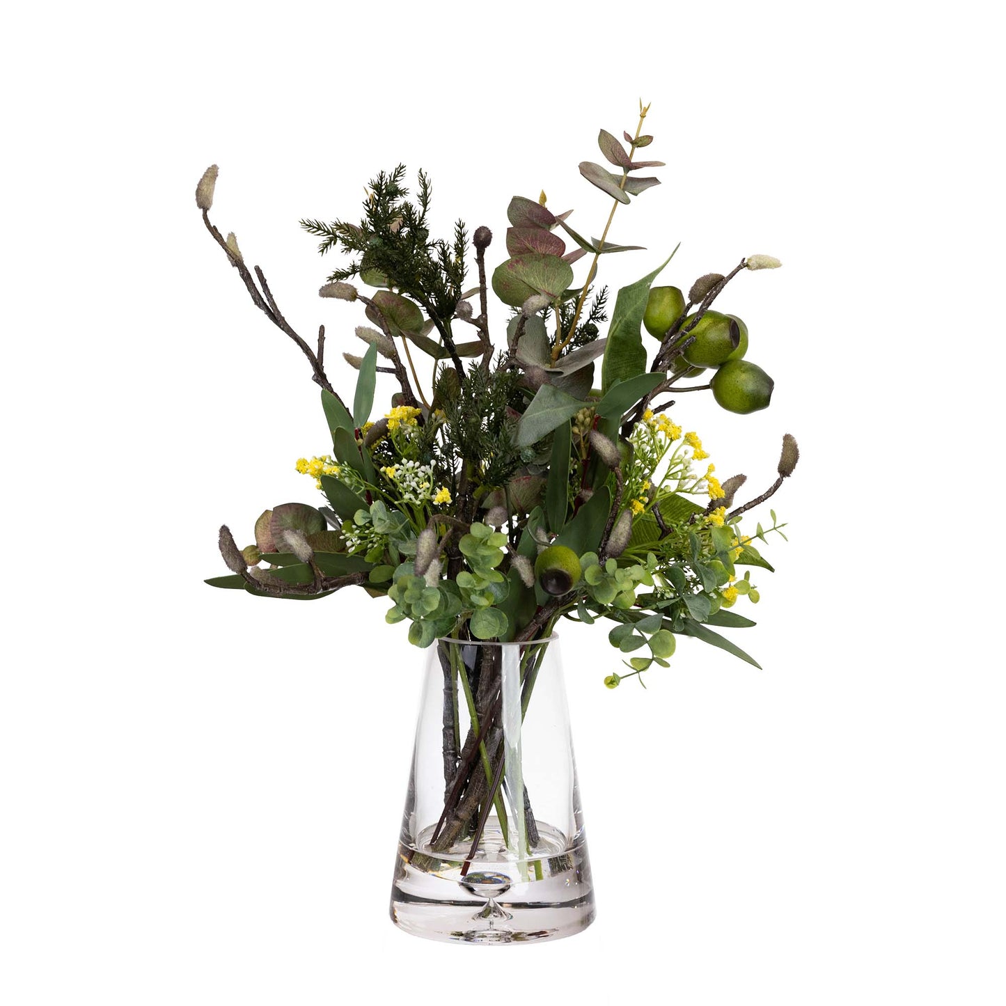 Glamorous Fusion Gumnut Native Arrangement- Artificial Flower Arrangement and Artificial Flowers