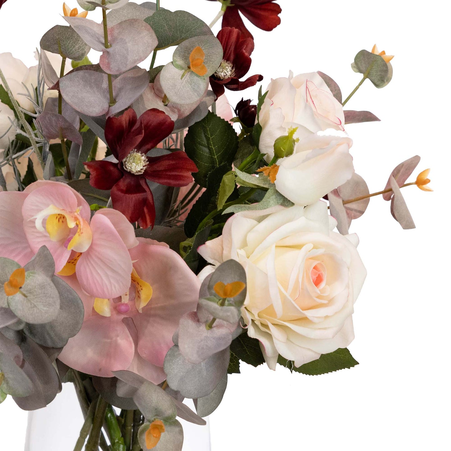 Glamorous Fusion Orchid & Cosmo Mixed Arrangement - Artificial Flower Arrangements and Artificial Plants