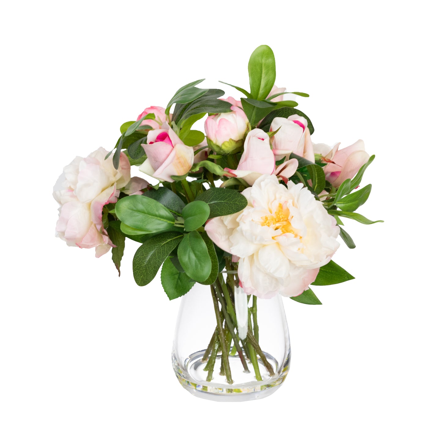 Glamorous Fusion Peony & Rose Mixed Arrangement - Artificial Flower Arrangement and Artificial Plants