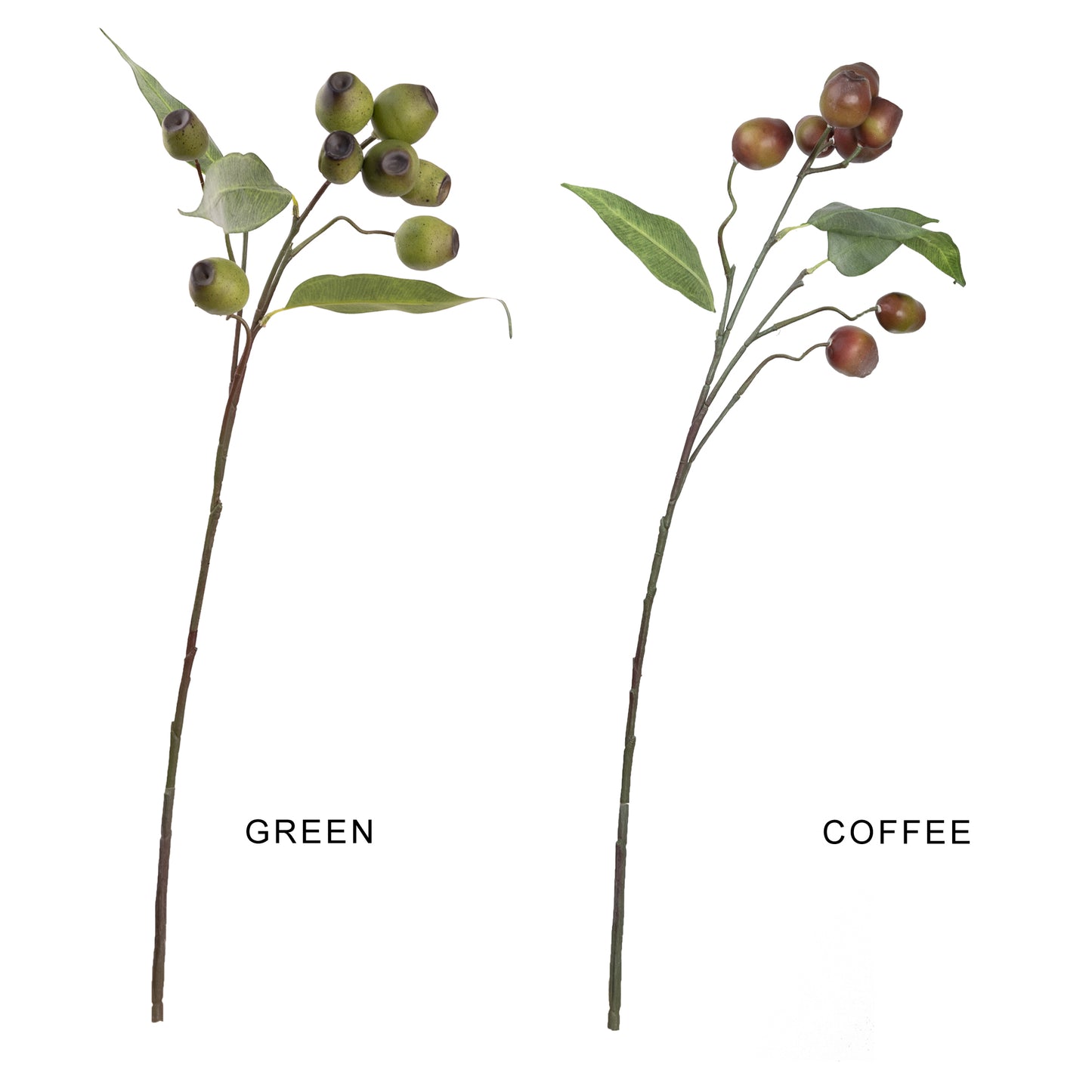 64cm Artificial Eucalyptus Gum Nut Coffee