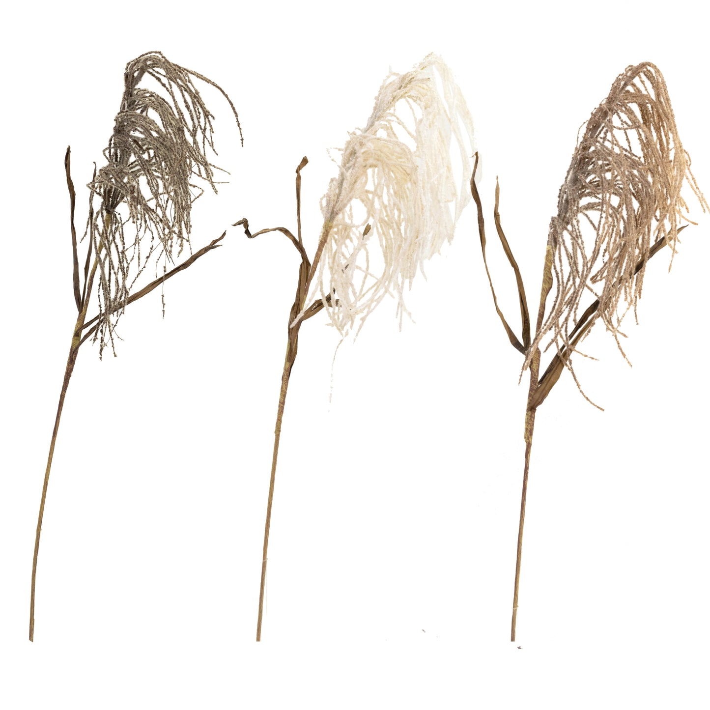 100cm Artificial Weeping Pamper Grass Cream