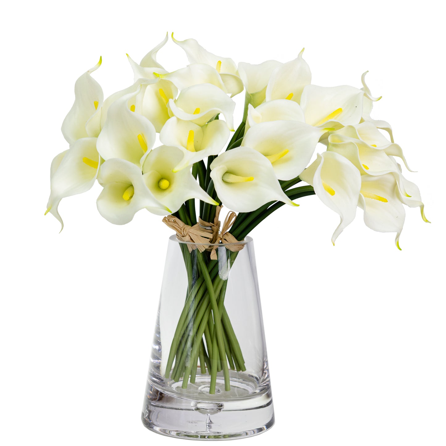 35cm Artificial Real Touch Calla Lily Bundle White