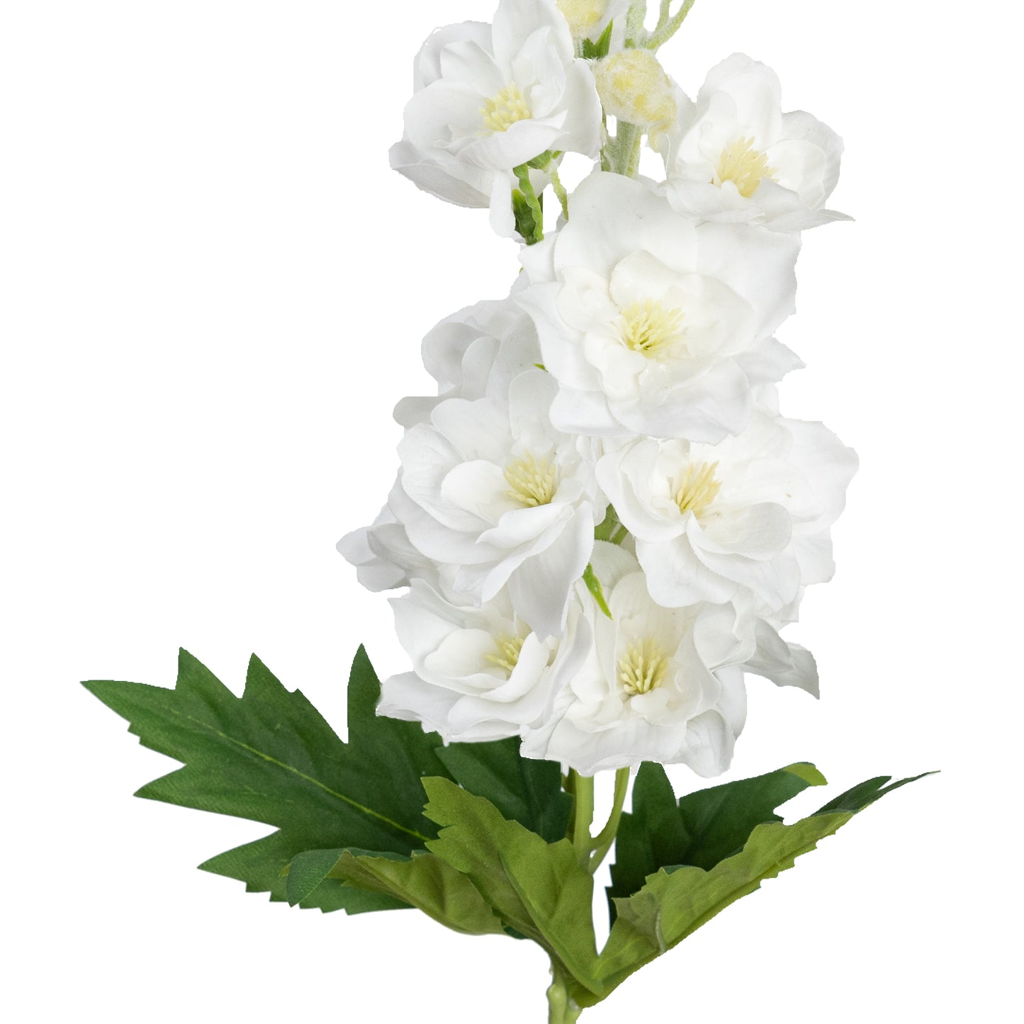 70cm Artificial Real Touch Delphinium White