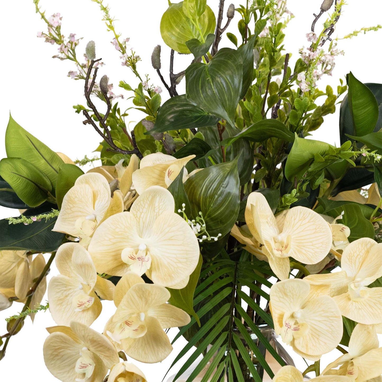 Glamorous Fusion All Round Orchid Arrangement - Artificial Flower Arrangements and Artificial Plants