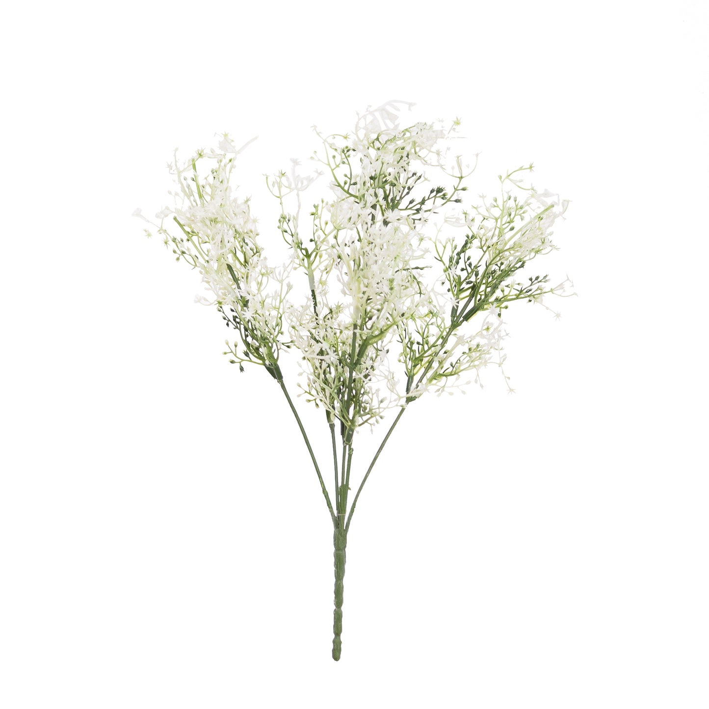 35cm Artificial Mimosa Bush White