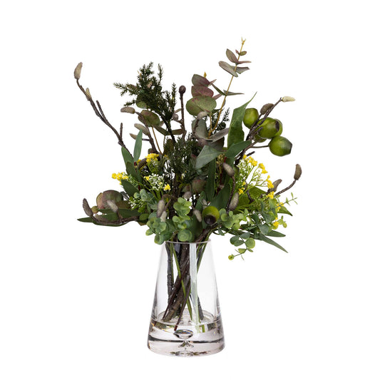 Glamorous Fusion Gumnut Native Arrangement- Artificial Flower Arrangement and Artificial Flowers