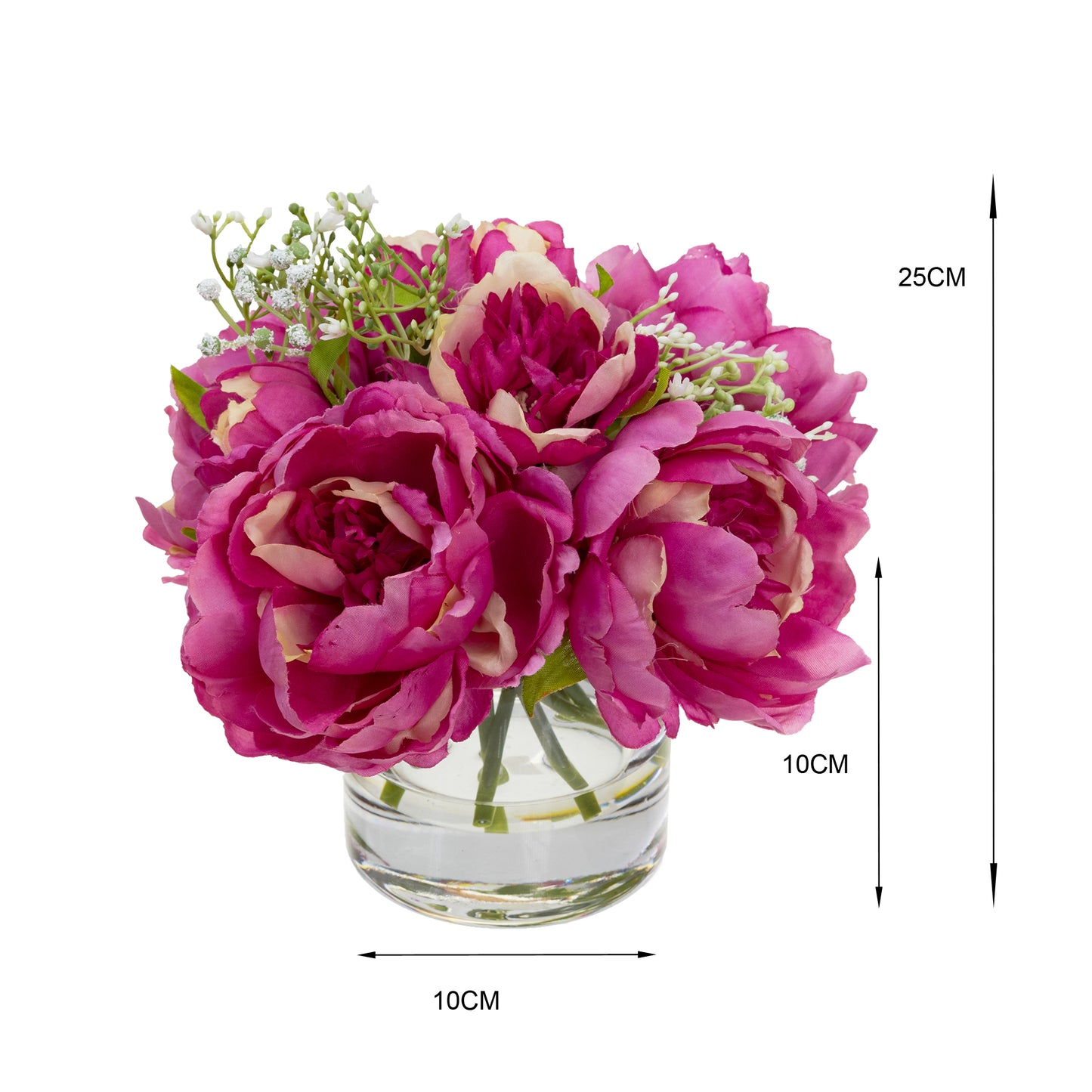 Glamorous Fusion Peony Arrangement - Artificial Flower Arrangements and Artificial Plants