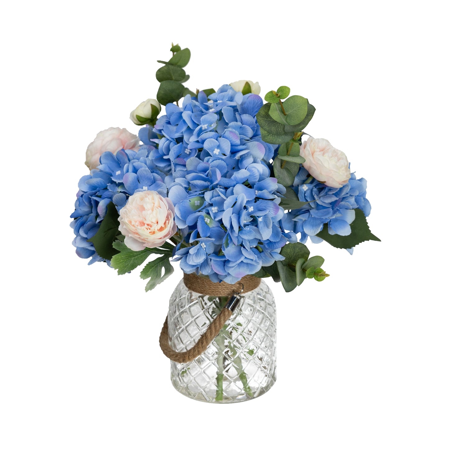 Glamorous Fusion Hydrangea & Peony Mixed Arrangement - Artificial Flower Arrangement and Artificial Plants