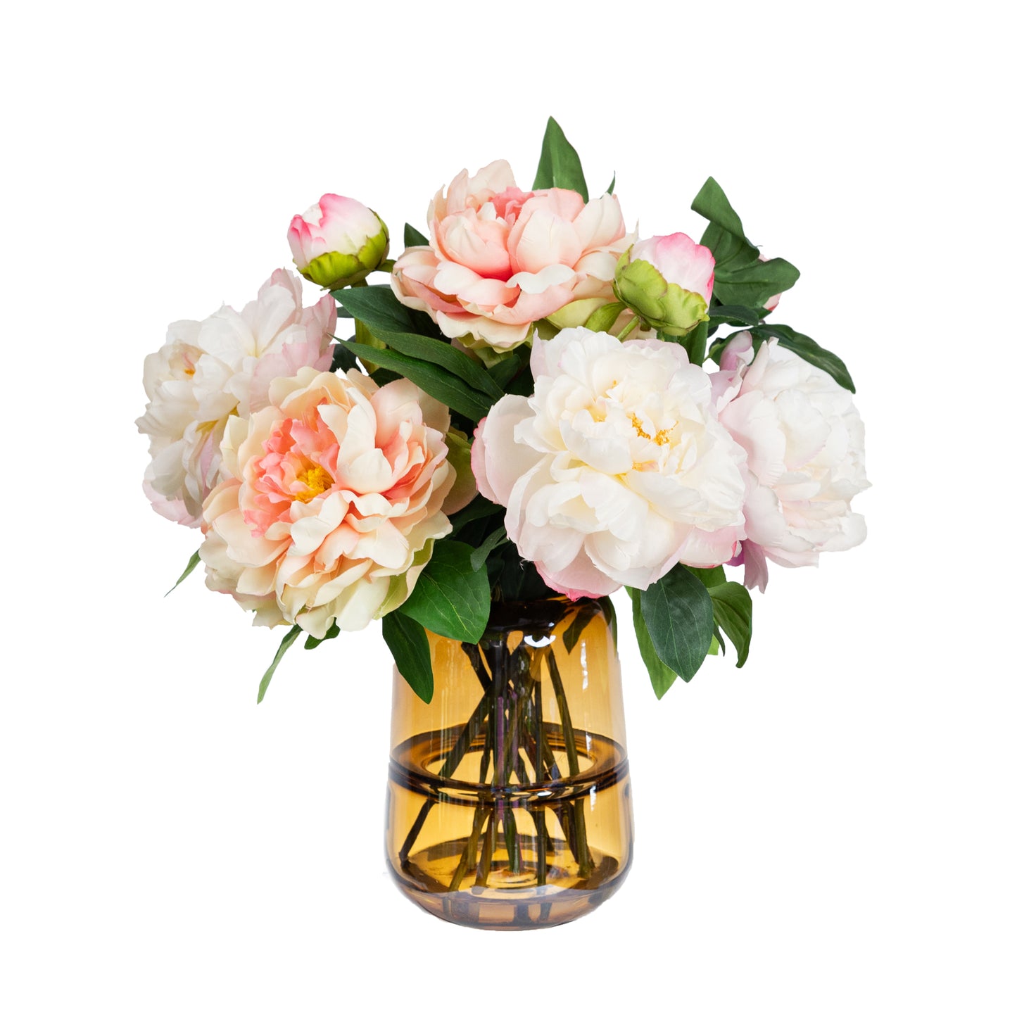 Glamorous Fusion Peony Mixed Arrangement- Artificial Flower Arrangements and Artificial Plants