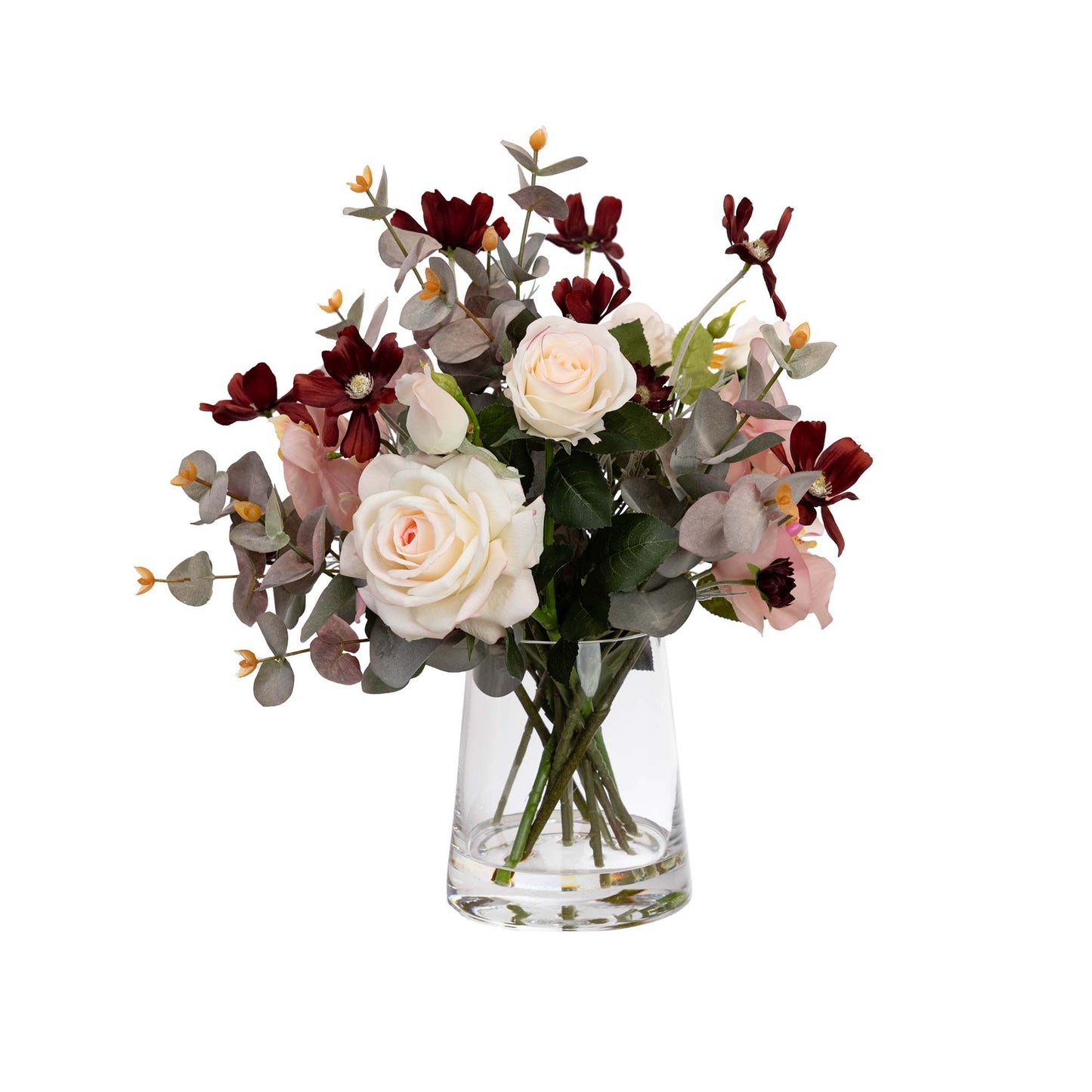 Glamorous Fusion Orchid & Cosmo Mixed Arrangement - Artificial Flower Arrangements and Artificial Plants