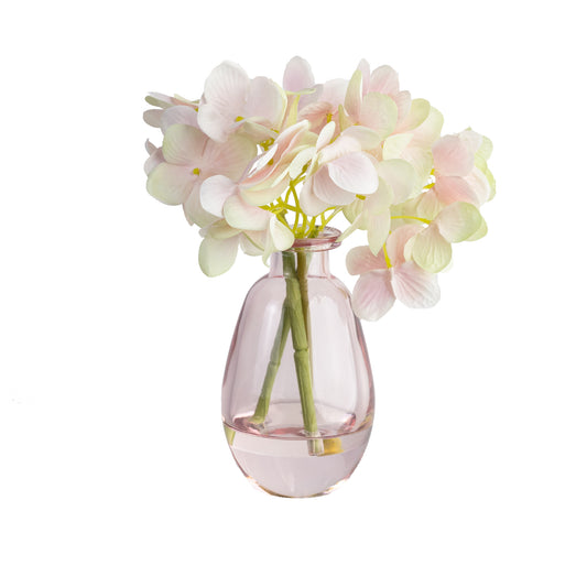 Glamorous Fusion Hydrangea in Bud Vase - Artificial Flower Arrangements and Artificial Plants