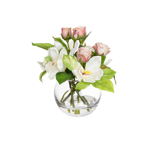 Glamorous Fusion Cymbidium Orchid Arrangement - Artificial Flower Arrangements and Artificial Plants