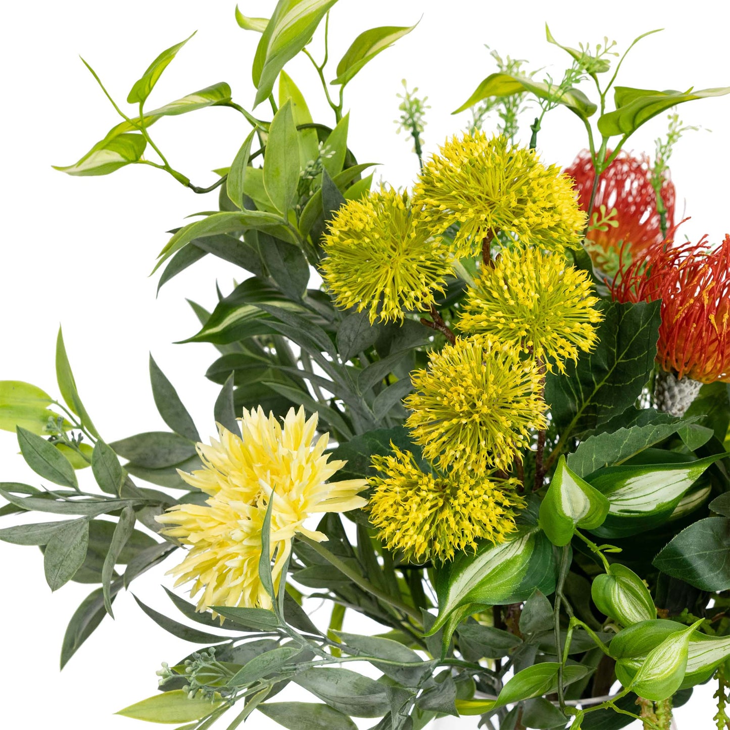 48CM PEONY & LEUCOSPERMUM MIXED ARRGANGEMENT