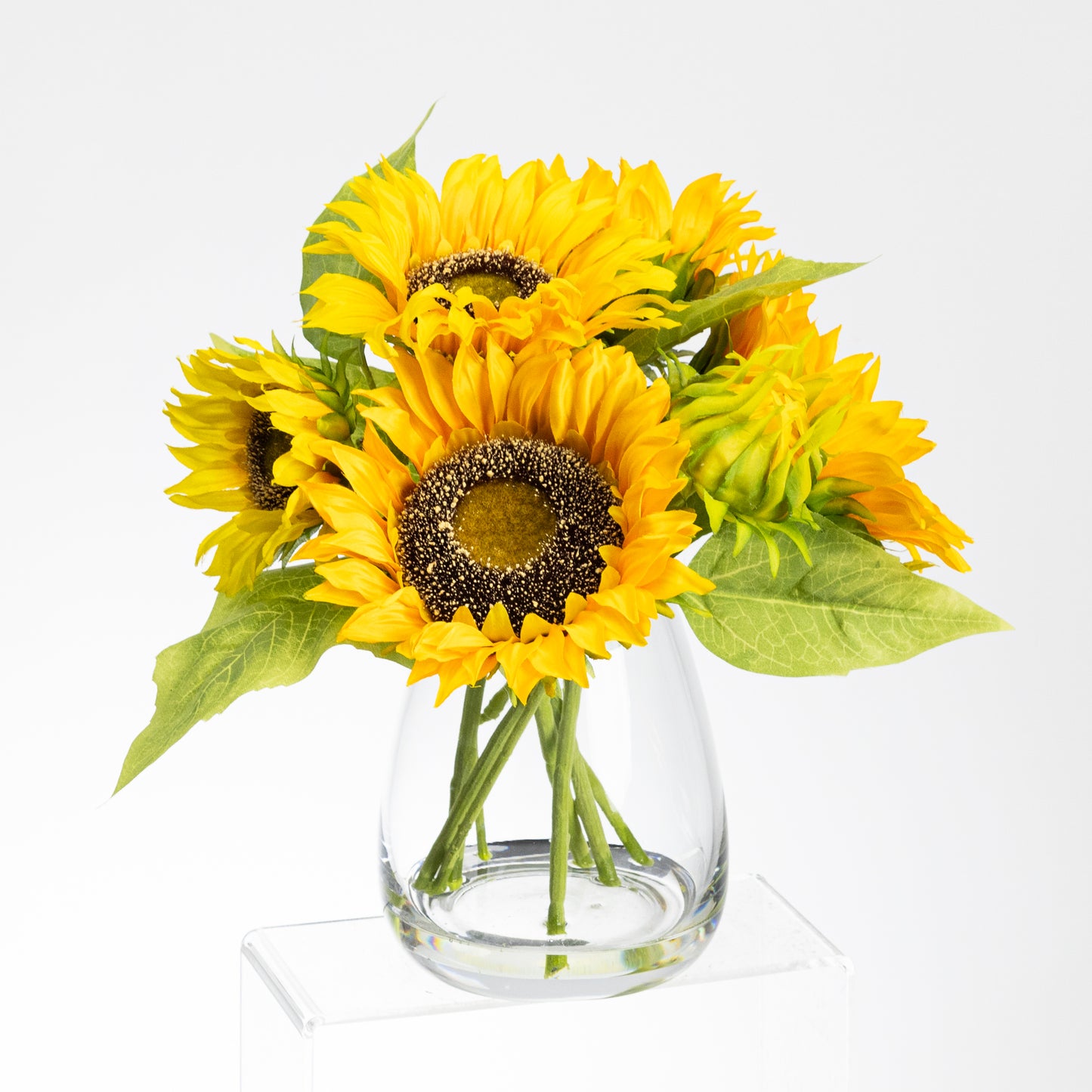 30cm Sunflower Arrangement in Glass