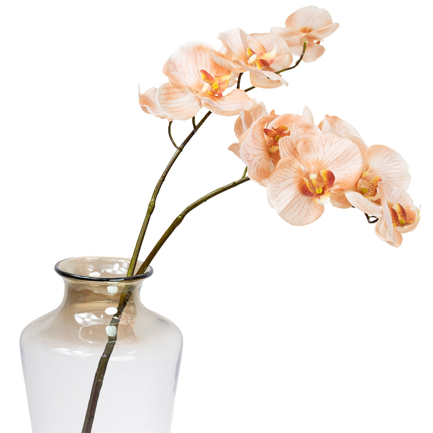 72cm Artificial Real Touch Phalaenopsis Orchid Salmon