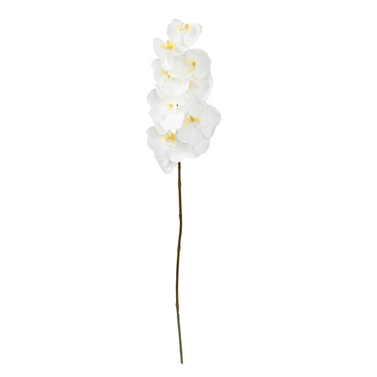 84cm Artificial Real Touch Phalaenopsis Orchid Cream