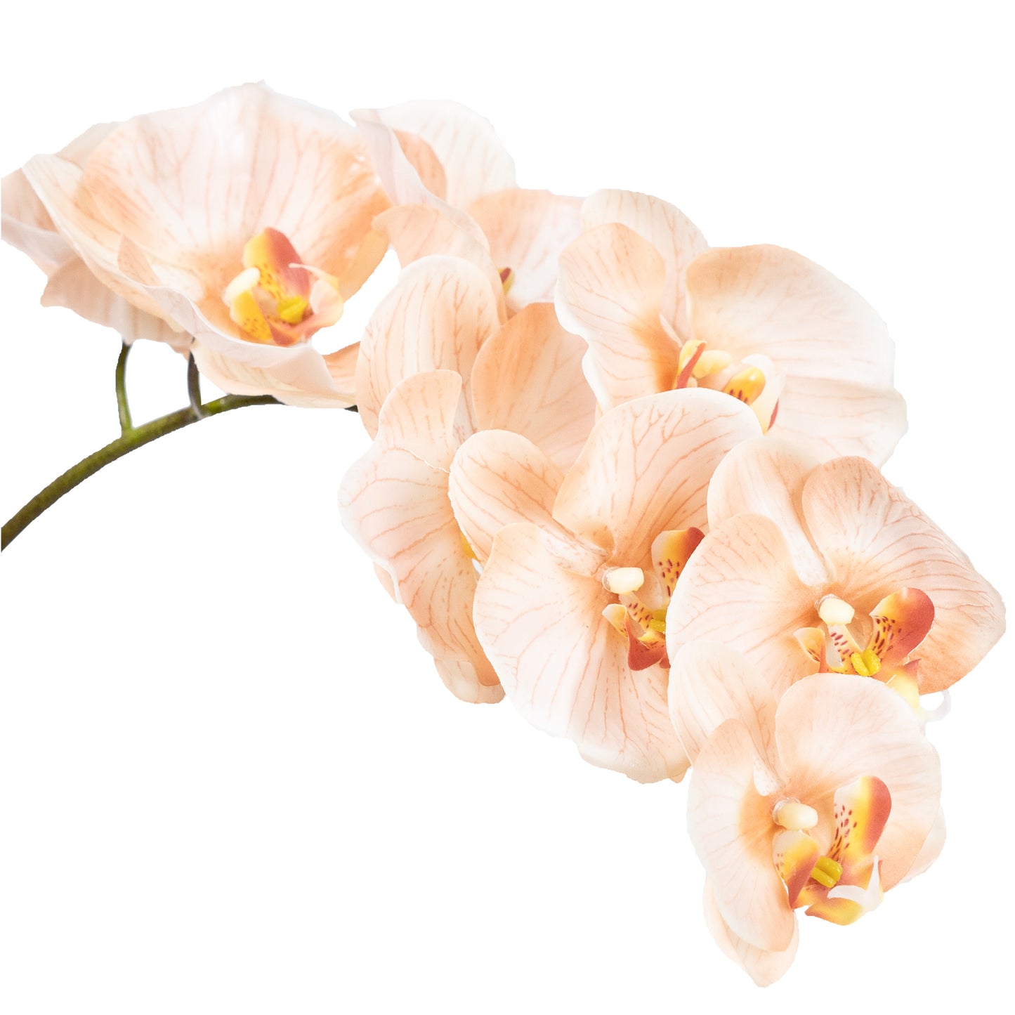 84cm Artificial Real Touch Phalaenopsis Orchid Salmon