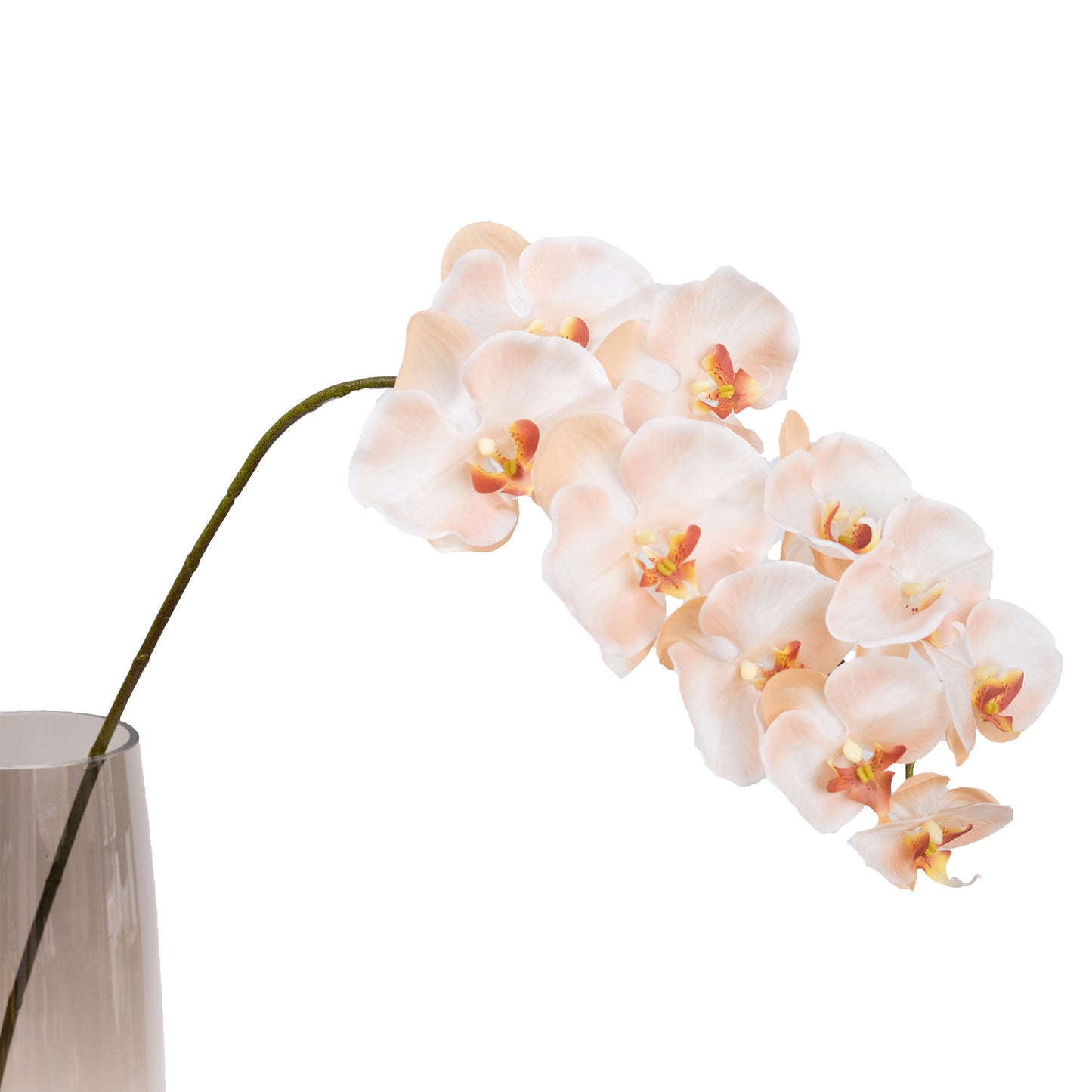 105cm Artificial Real Touch Phalaenopsis Orchid Light Salmon