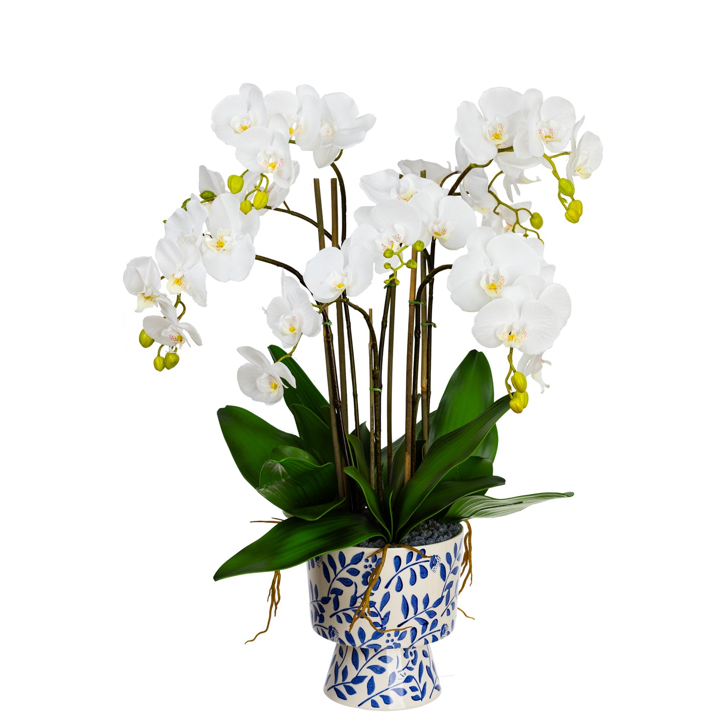 83cm Artificial Orchid in Hampton Vase