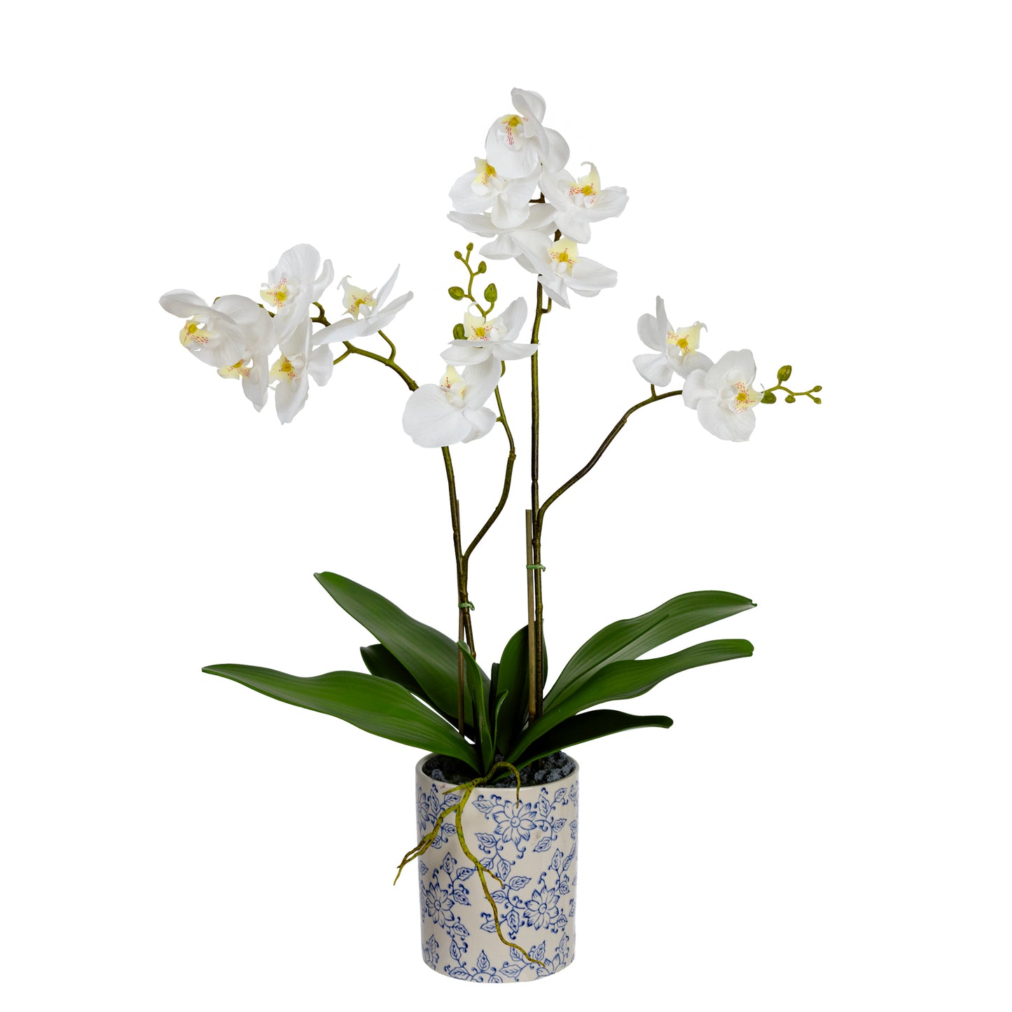 74cm Artificial Orchid in Hampton Pot