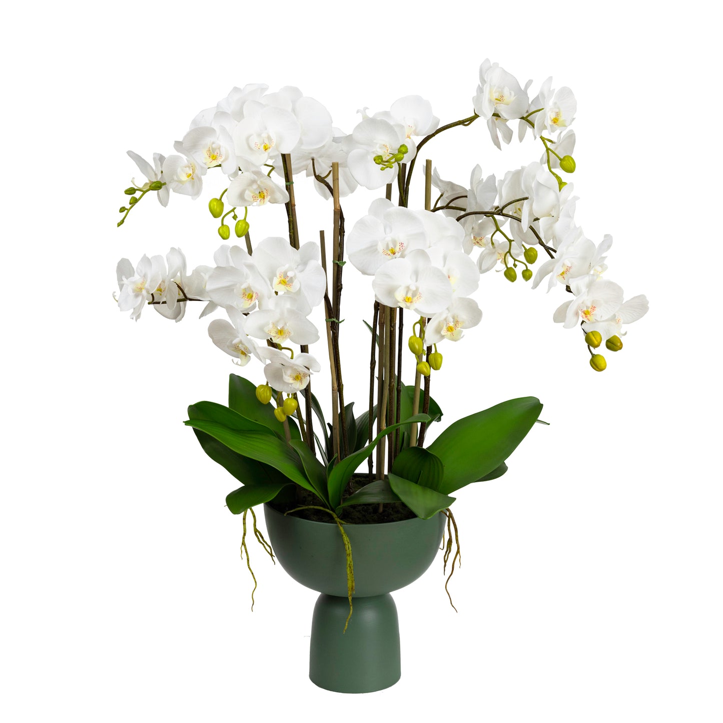 92cm Artificial Orchid in Pedestal Vase