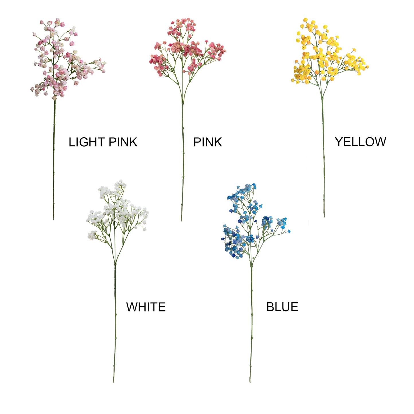 65cm Artificial Baby's Breath Spray Light Pink