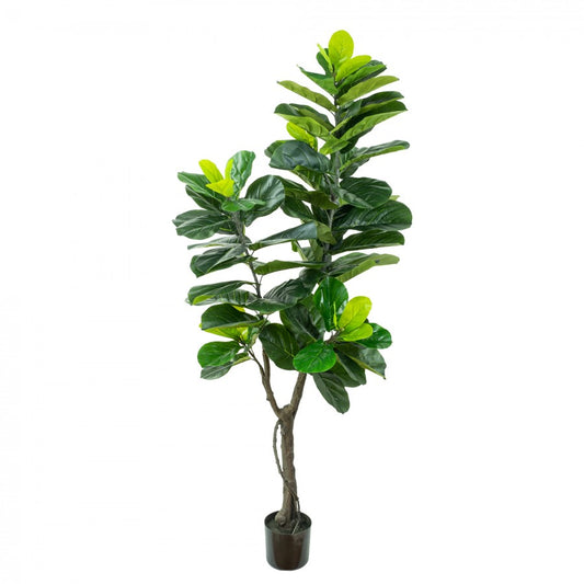 Glamorous Fusion 180cm Real Touch Fiddle Fig Leaf Tree - Artificial Flower Arrangements and Artificial Plants