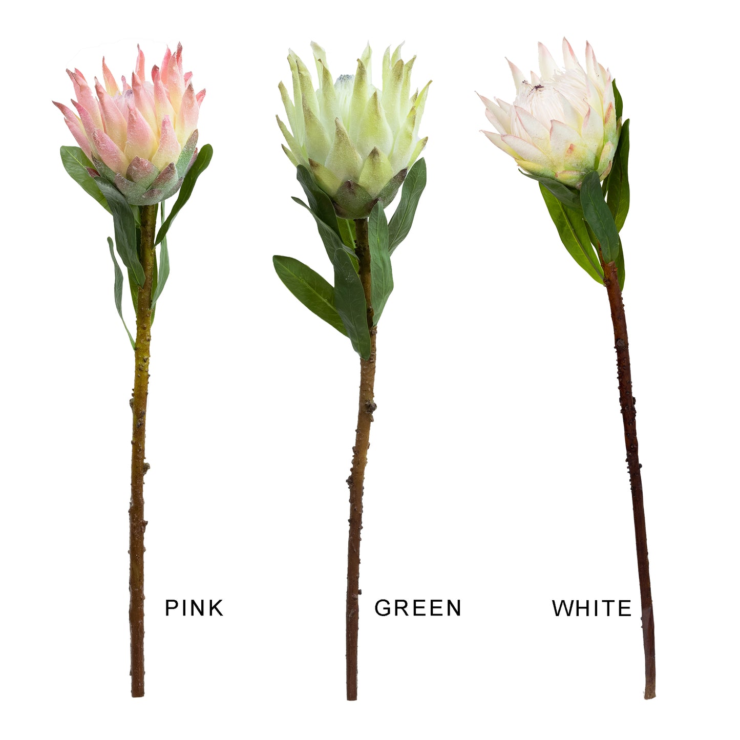 72cm Artificial Queen Protea Pink