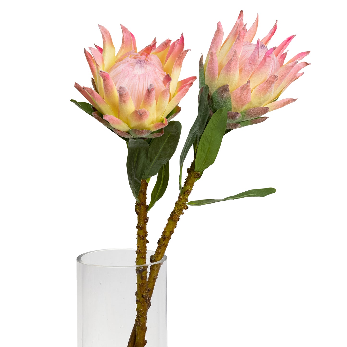 72cm Artificial Queen Protea Pink