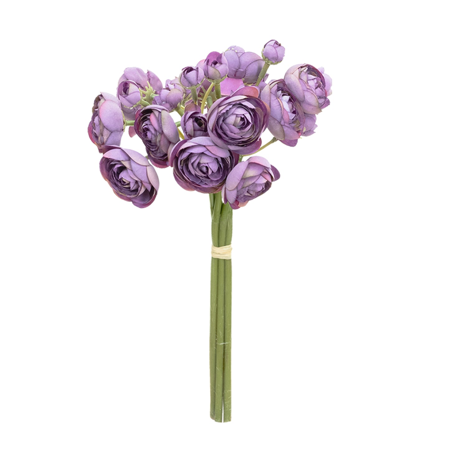 28cm Artificial Ranunculus Bundle Lavender