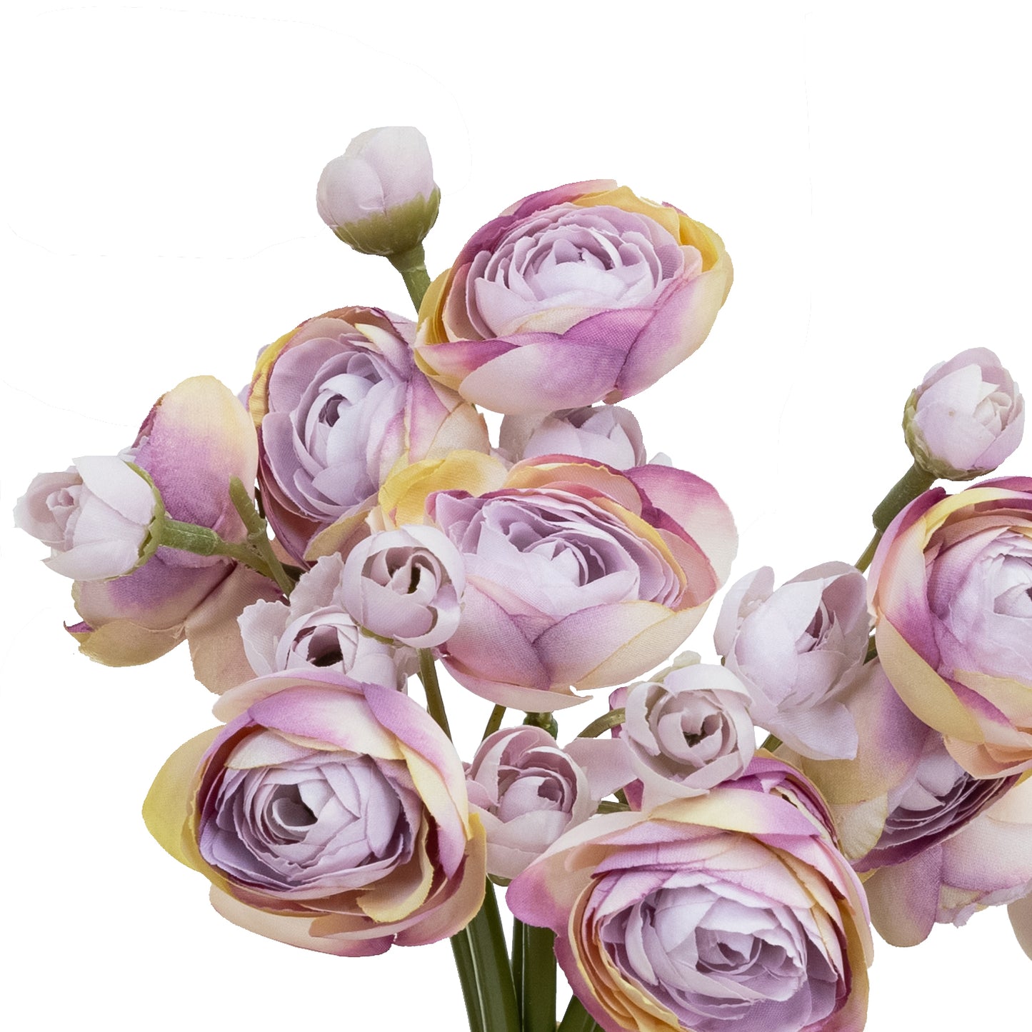 28cm Artificial Ranunculus Bundle Soft Purple