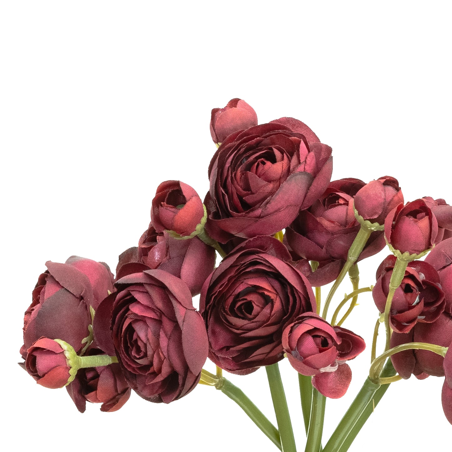 28cm Artificial Ranunculus Bundle Wine