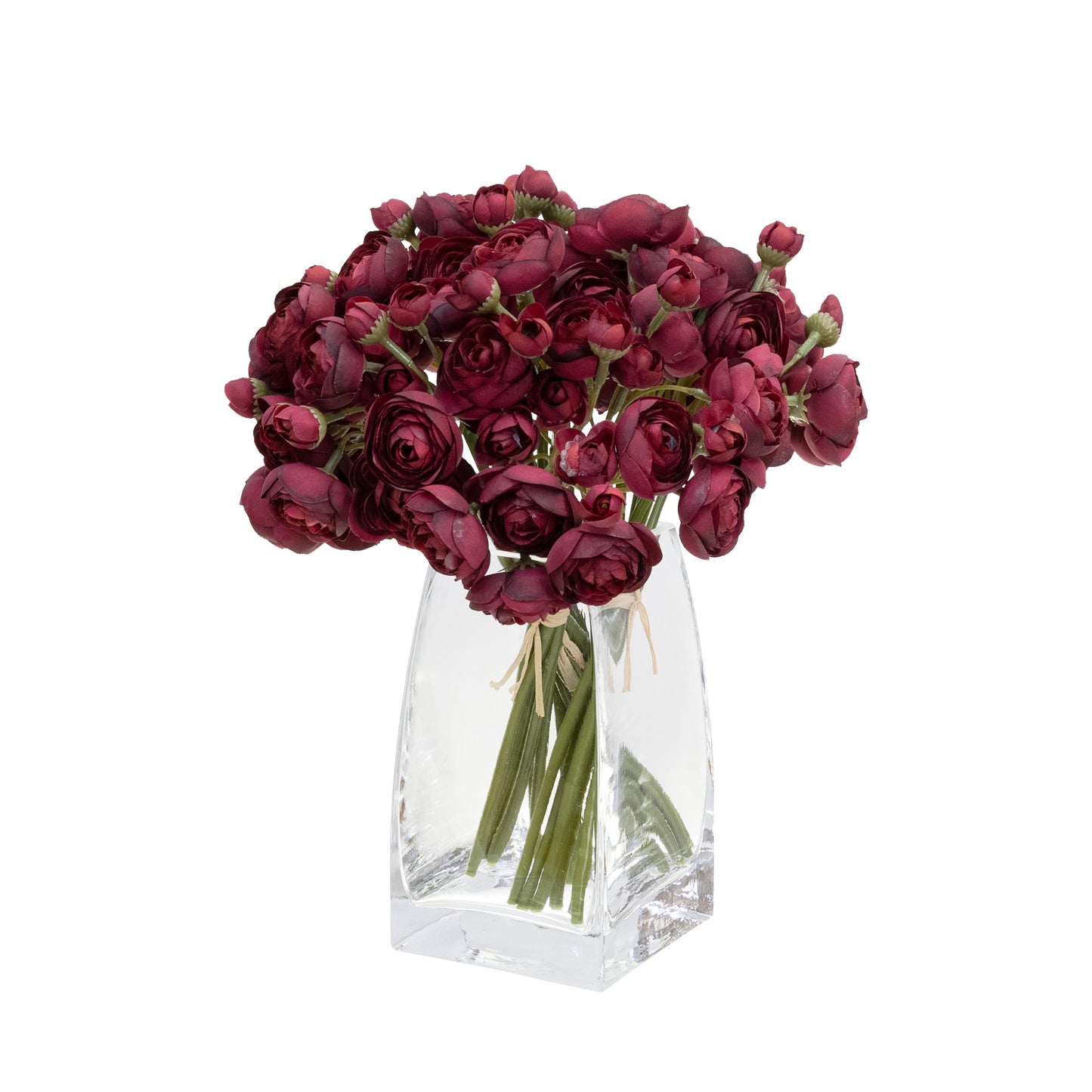 28cm Artificial Ranunculus Bundle Wine