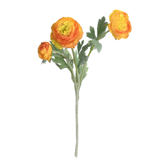 51cm Artificial Ranunculus Spray Flame