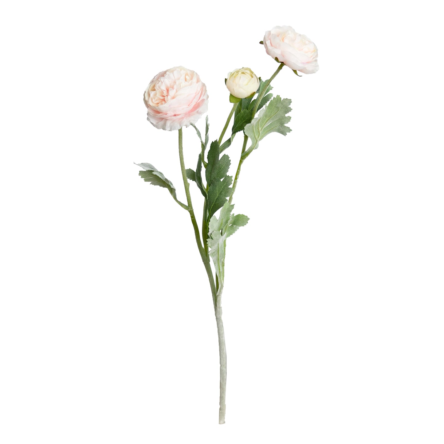 51cm Artificial Ranunculus Spray Soft Pink