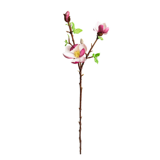 74cm Artificial Magnolia Spray Fuchsia