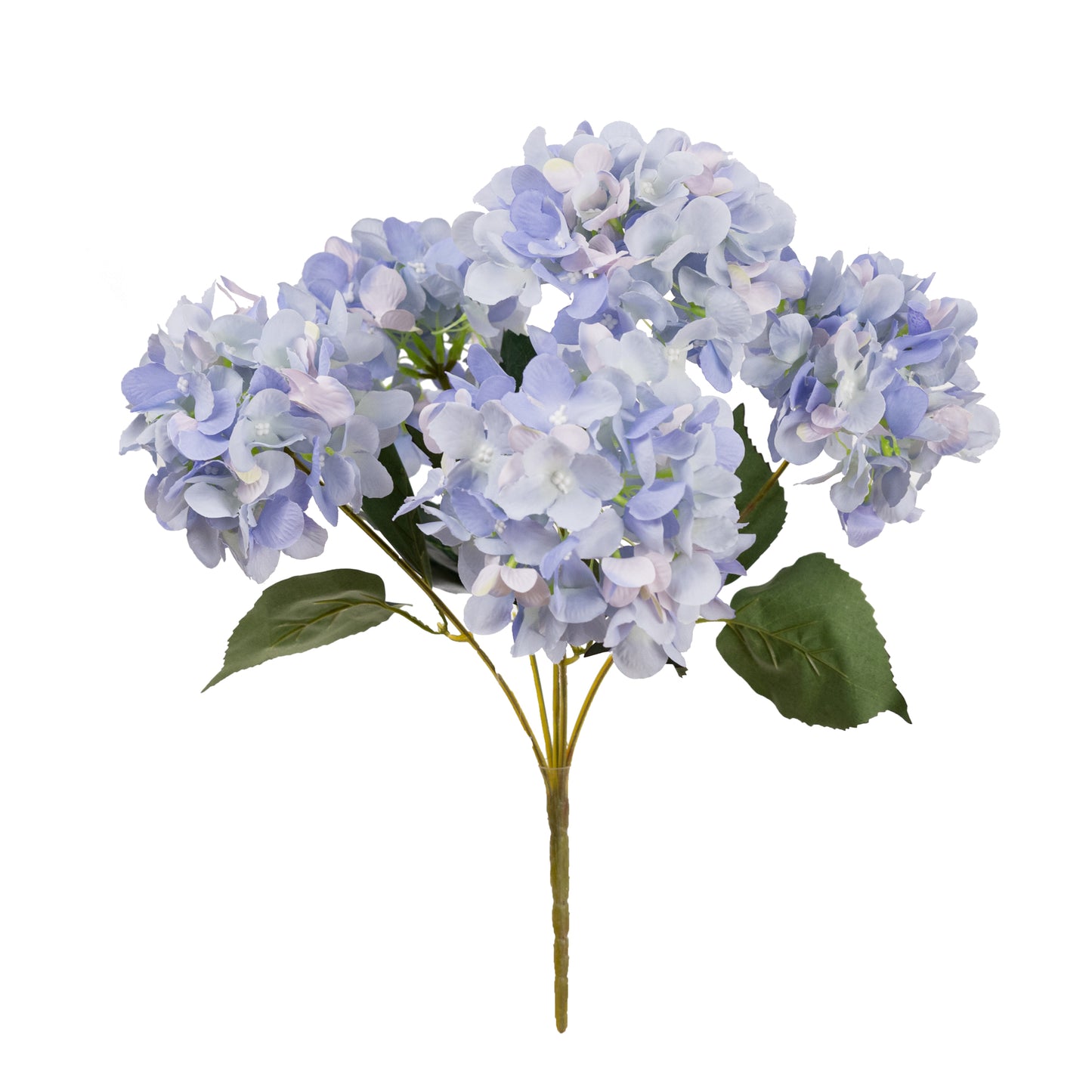 45cm Artificial Hydrangea Bush Lavender