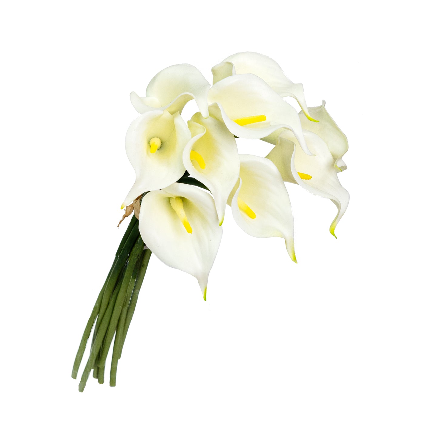 35cm Artificial Real Touch Calla Lily Bundle White