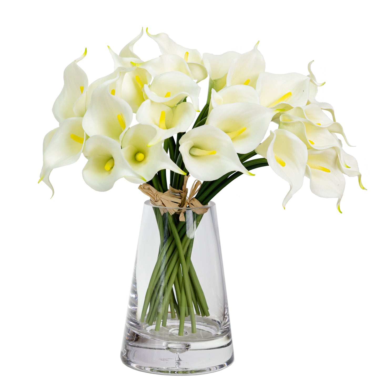 35cm Artificial Real Touch Calla Lily Bundle White