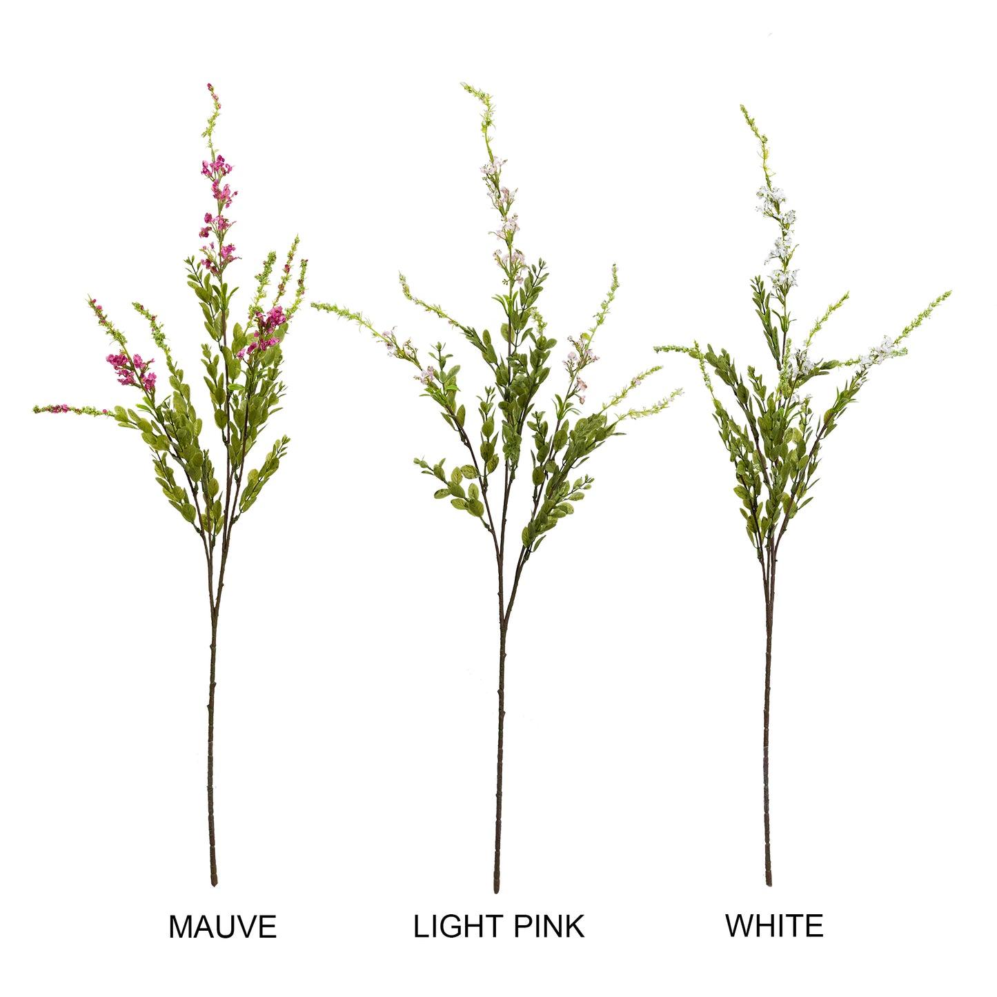 84cm Artificial Wildflower Spray Light Pink