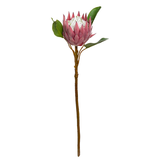 69cm Artificial King Protea Pink