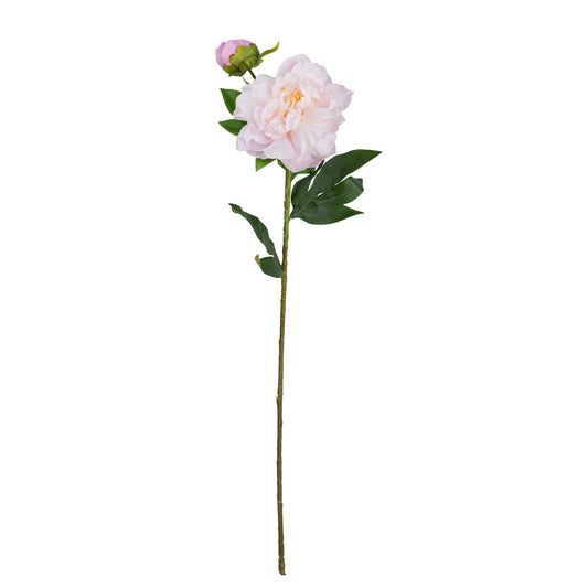 67cm Artificial Peony Spray Light Mauve