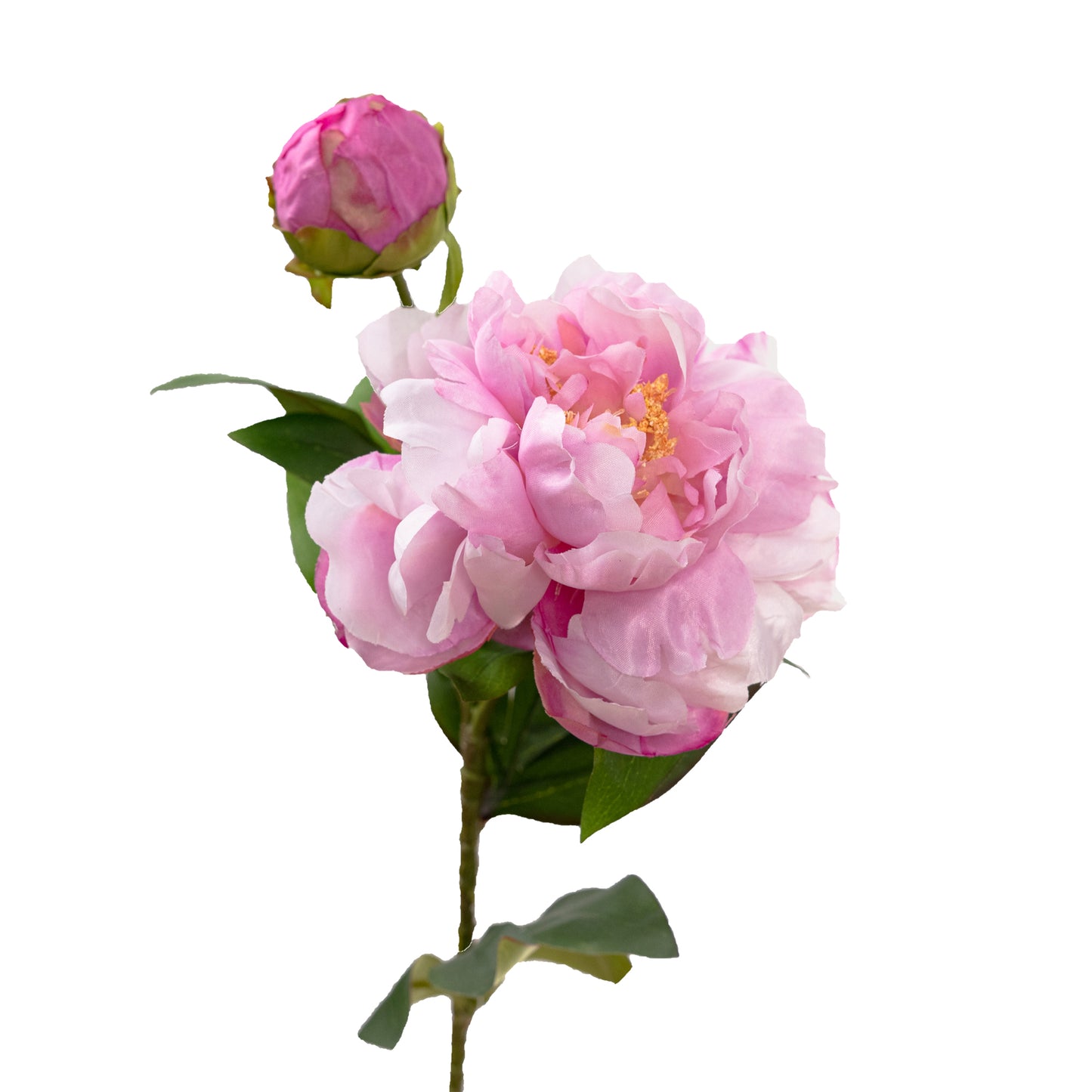 67cm Artificial Peony Spray Pink