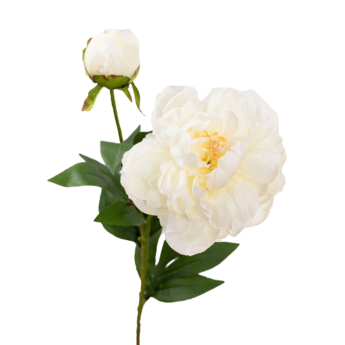 67cm Artificial Peony Spray White