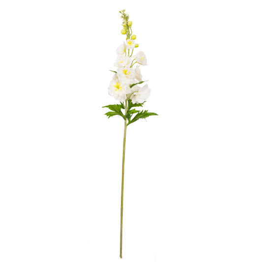 70cm Artificial Real Touch Delphinium White