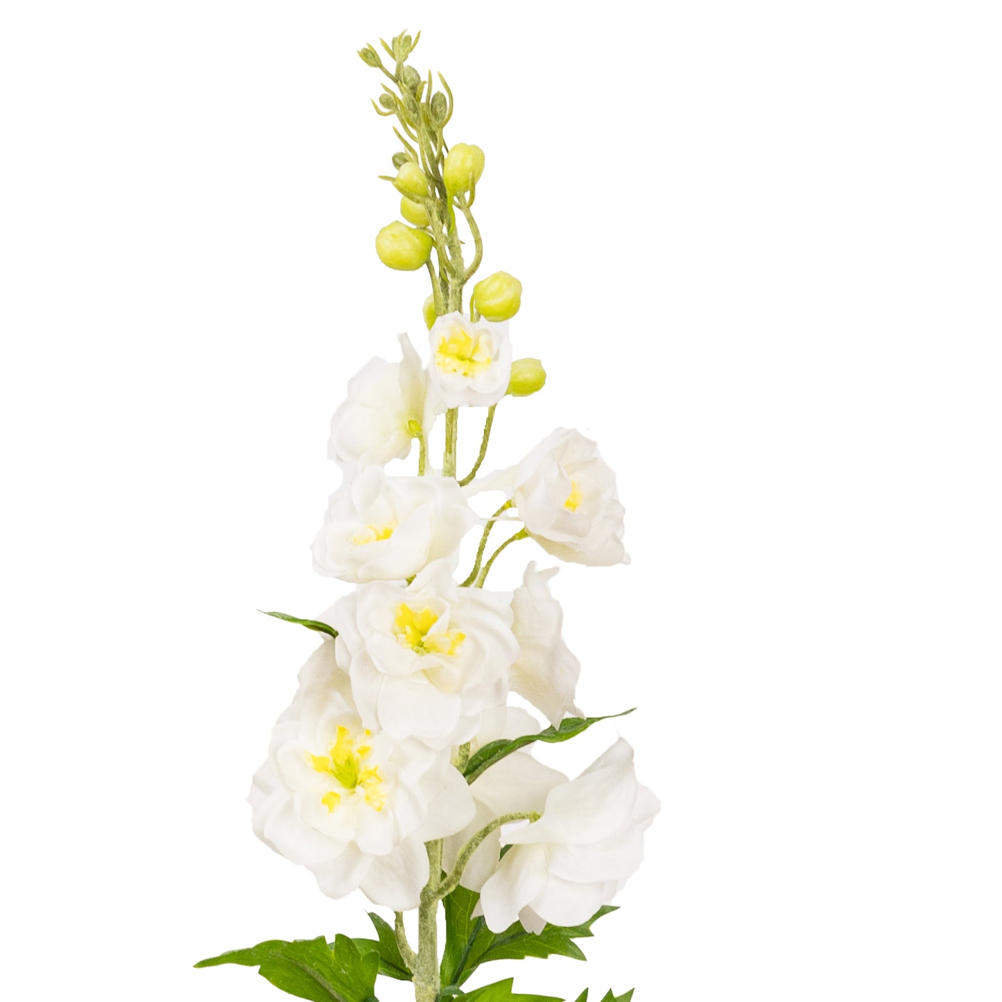 70cm Artificial Real Touch Delphinium White