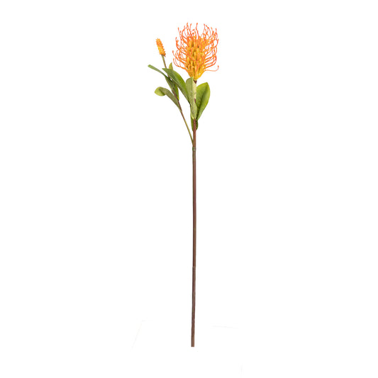 58cm Artificial Leucospermum Spray Orange