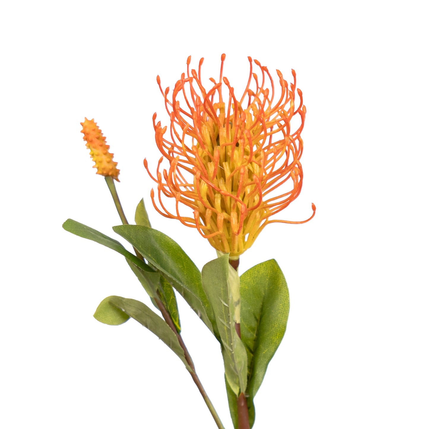 58cm Artificial Leucospermum Spray Orange