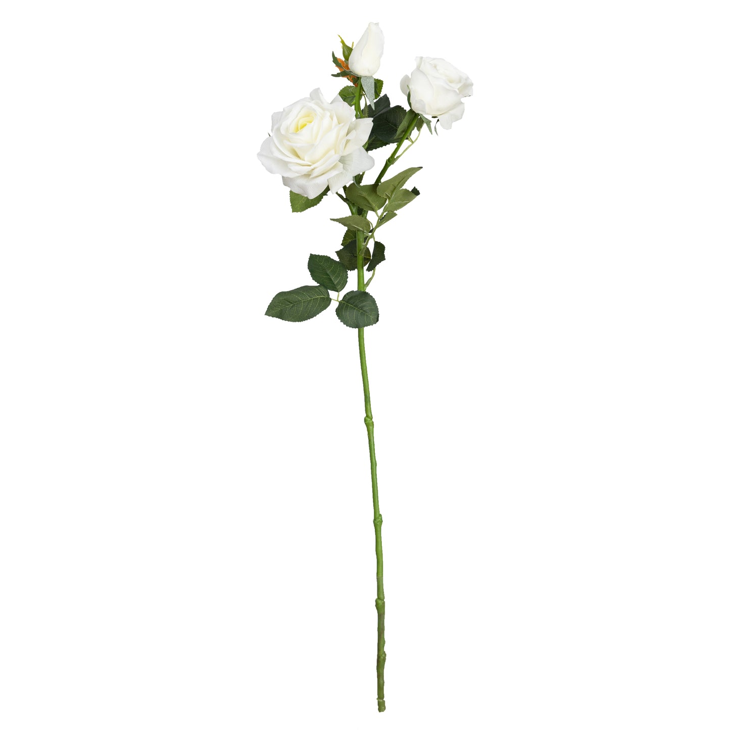 73cm Artificial Real Touch Rose Spray White