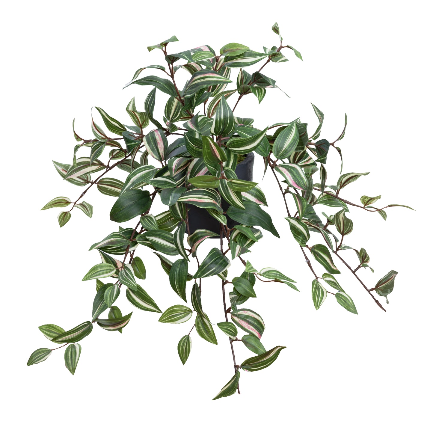 Glamorous Fusion Wandering Jew in Pot - Artificial Flower Arrangements and Artificial Plants